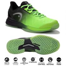 Обувь для игры Head SPRINT PRO 3.5 Indoor BKNG - 30 см (Eur. 46)